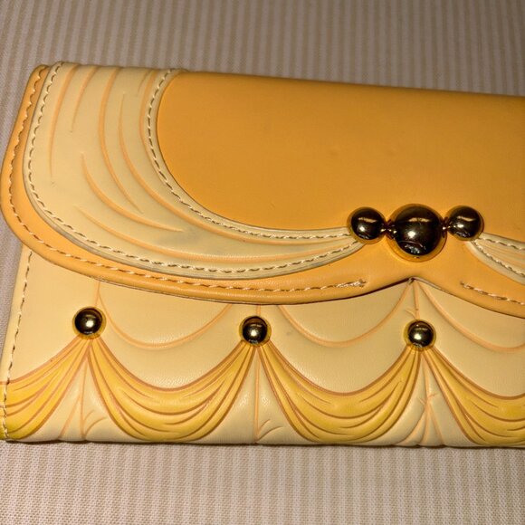 Disney Loungefly Beauty And The Beast 30th Anniversary Belle Yellow Dress Wallet - Picture 2 of 16